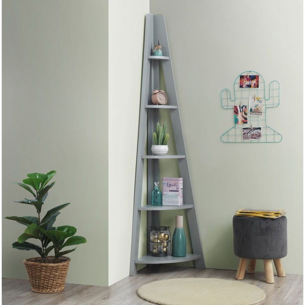 Zinsom 5 Tier Corner Ladder Bookcase Shelf