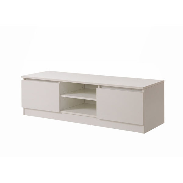 Zinsom 120cm TV Cabinet Stand with 2 Doors and 2 Drawers in White