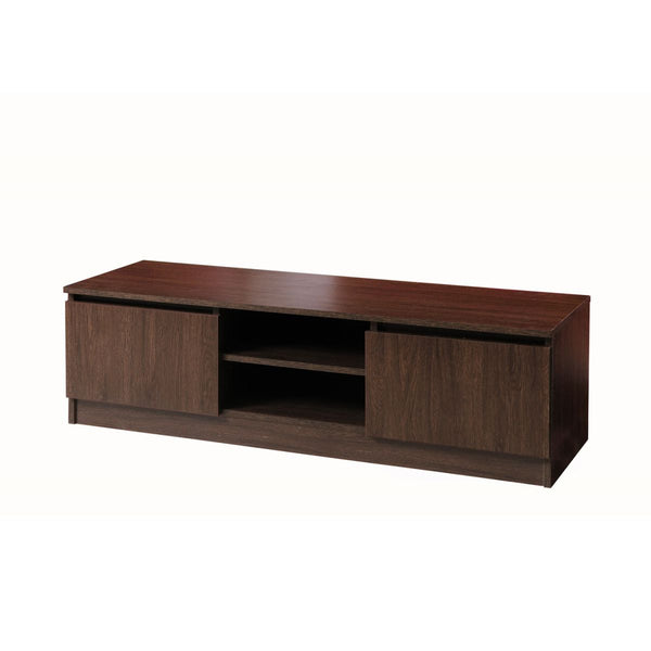 Zinsom 120cm TV Cabinet Stand with 2 Doors and 2 Drawers in Brown