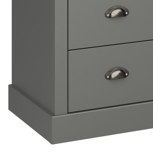 Luscanny Sandringham 4 + 6 Drawer Sideboard Off Grey Storage Unit