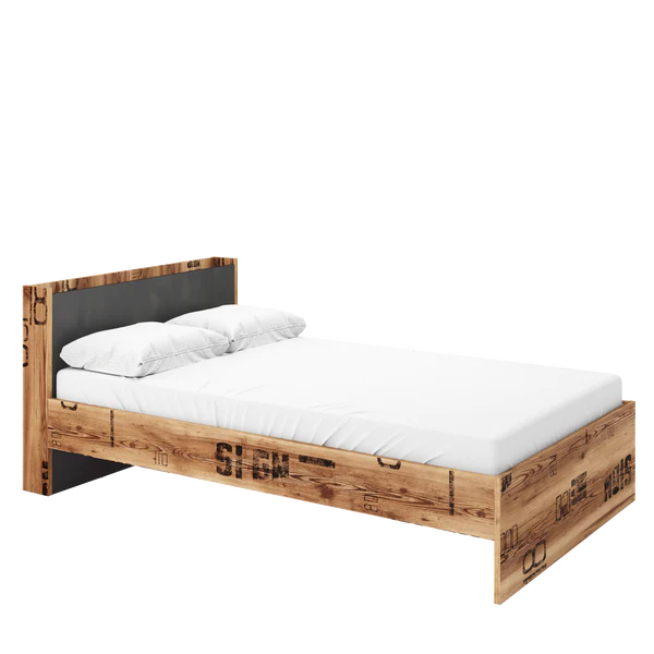 Luscanny Large Modern Wooden Bed Frame 90cm