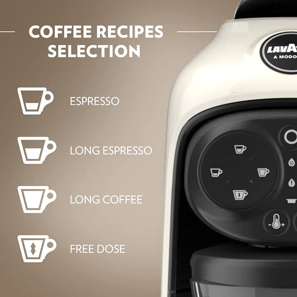 Lavazza, A Modo Mio Deséa Coffee Capsule Machine, Compatible with A Modo Mio Coffee Pods, Touch Interface,