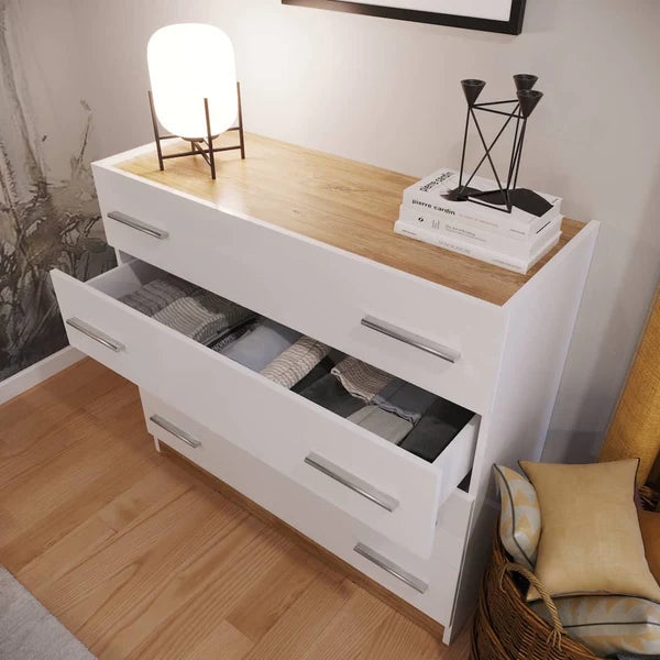 Luscanny Dentrozio Chest of 4 Drawers Oak Bedroom Furniture