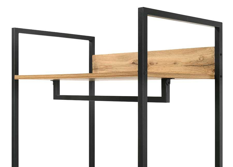 4 Tier Open Wardrobe & Shelves, Coat & Garment Rack Hanging Rail Cloth Rack, Dryer Freestanding Wardrobe For Dressing Room, Bedroom
