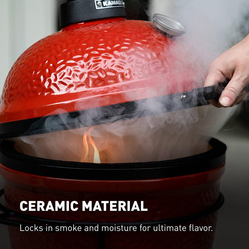 Kamado Joe Junior 13.5 (34cm) Ceramic Charcoal Barbecue Grill + Cover