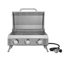 NXR 3 Burner Stainless Steel Table Top Gas Barbecue BBQ