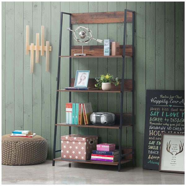 Zinsom Wide 180cm 4 Tier Bookcase Shelving Unit