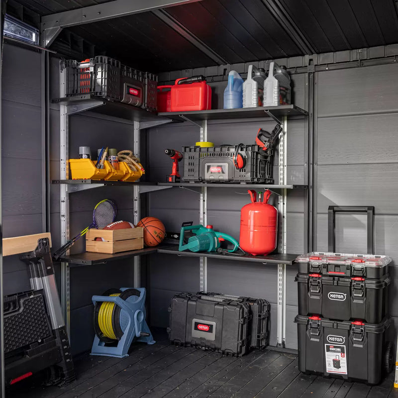 Keter 70cm / 27.5" Shelving Kit in Black