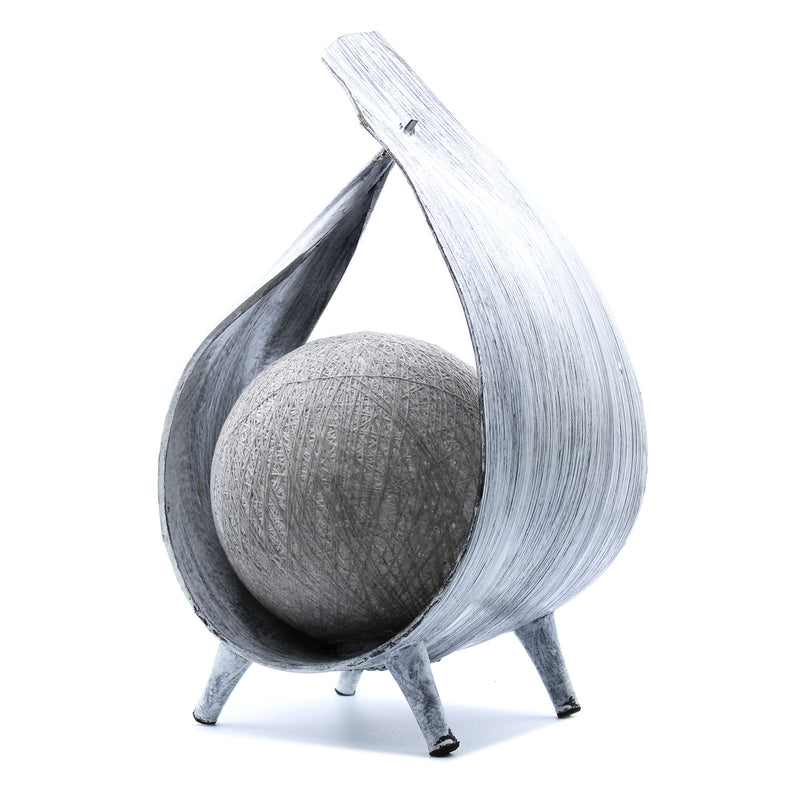 Natural Coconut Lamp Light Stand with Loop