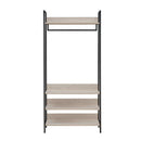 Large 4 Tier Open Wardrobe & Shelves 180cm, Coat & Garment Rack Hanging Rail Cloth Rack, Dryer Freestanding Wardrobe For Dressing Room, Bedroom