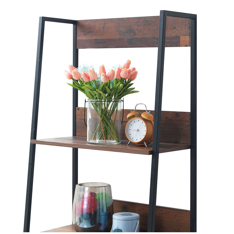 Zinsom Large 4 Tier Bookcase with Metal Shelves