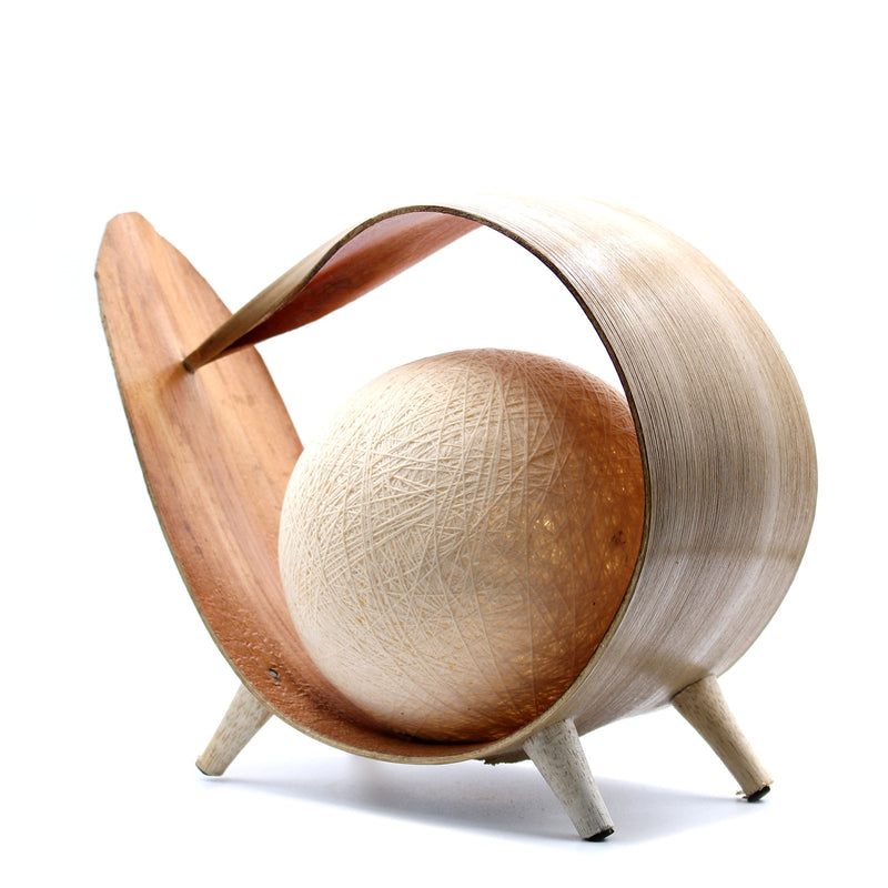 Natural Coconut Lamp Light Stand with Loop