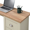 5 Drawer Computer Study Desk - For Home Office & Gaming Table Workstation with Metalic Handles Wooden PC Study Table with Storage