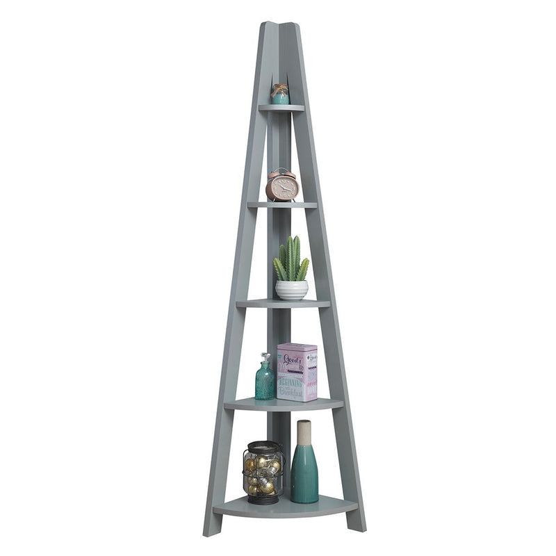 Zinsom 5 Tier Corner Ladder Bookcase Shelf