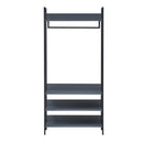 Large 4 Tier Open Wardrobe & Shelves 180cm, Coat & Garment Rack Hanging Rail Cloth Rack, Dryer Freestanding Wardrobe For Dressing Room, Bedroom