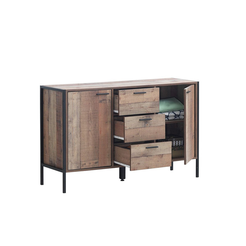 Zinsom Rustic Effect Sideboard with 2 Doors and 3 Drawers.