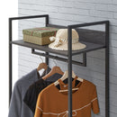 4 Tier Open Wardrobe & Shelves, Coat & Garment Rack Hanging Rail Cloth Rack, Dryer Freestanding Wardrobe For Dressing Room, Bedroom