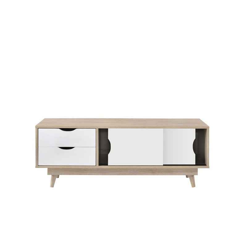 Zinsom Modern 2 Door & 2 Drawer TV Unit in Samoan Oak