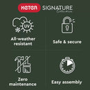 Keter 85 Litre (90 US Quart) Ashwood Patio Cooler and Beverage Cart