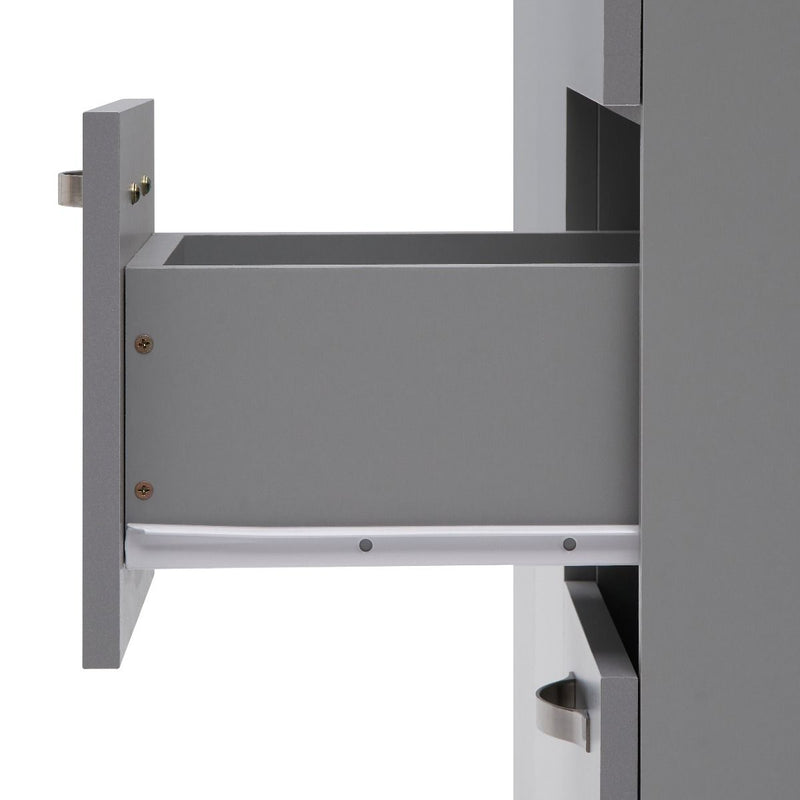 3 Door Wardrobe & Shelves with 2 Drawers 180cm, Modern Wooden Clothes Storage Cupboards for Bedroom with Hanging Rail