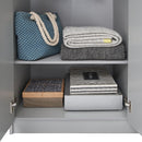 3 Door Wardrobe & Shelves with 2 Drawers 180cm, Modern Wooden Clothes Storage Cupboards for Bedroom with Hanging Rail