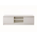 Zinsom 120cm TV Cabinet Stand with 2 Doors and 2 Drawers in White