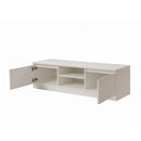 Zinsom 120cm TV Cabinet Stand with 2 Doors and 2 Drawers in White