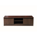 Zinsom 120cm TV Cabinet Stand with 2 Doors and 2 Drawers in Brown