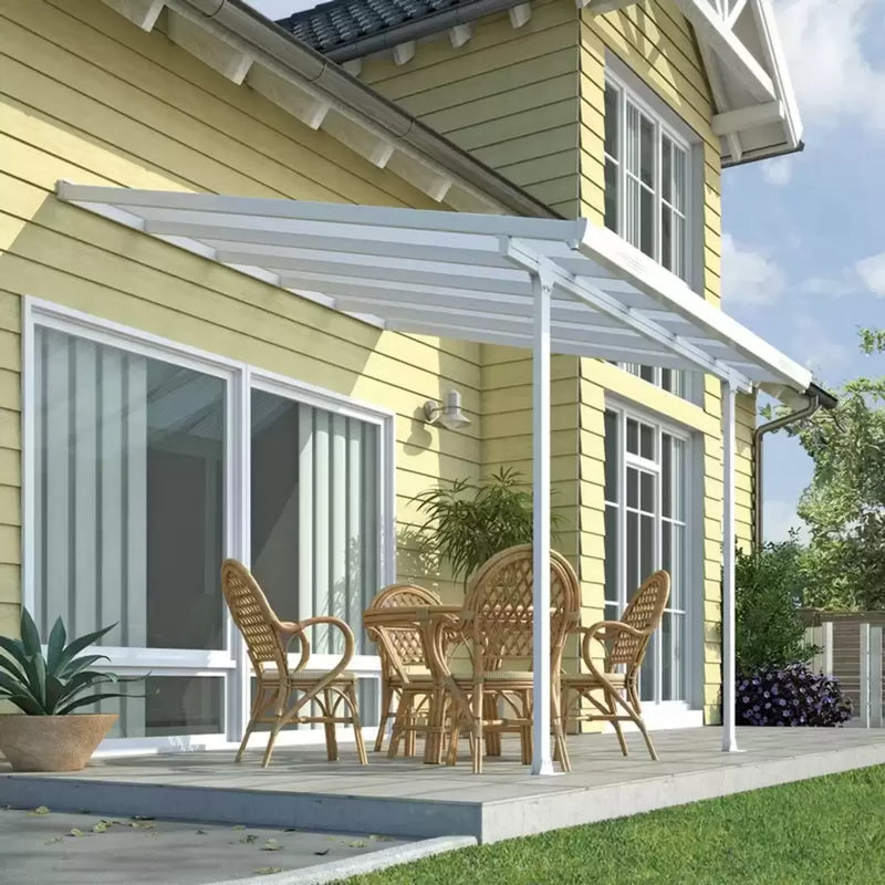 Palram Canopia Feria 3 Veranda Patio Cover, White in 4 Sizes