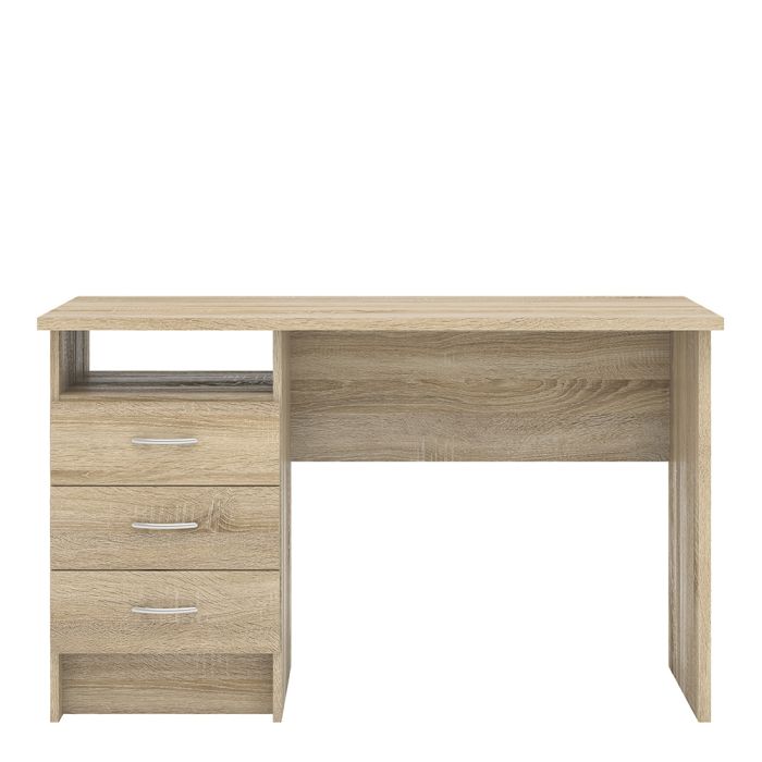 3 Drawer Home Computer Office Desk Table | 1 Storage Shelf Workstation | Large Writing Study Table