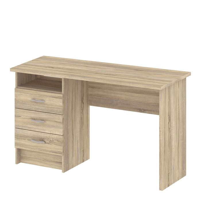3 Drawer Home Computer Office Desk Table | 1 Storage Shelf Workstation | Large Writing Study Table