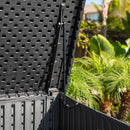 Lifetime 6ft 2" x 3ft 4" (1.9 x 1m) Horizontal 2,190 Litre Garden Bin Storage Shed in Grey Bike House