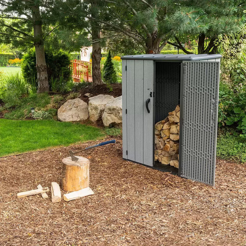 Lifetime 4ft 6" x 2ft 4" (1.4 x 0.7m) Vertical 1,510 Litre Garden Storage Shed