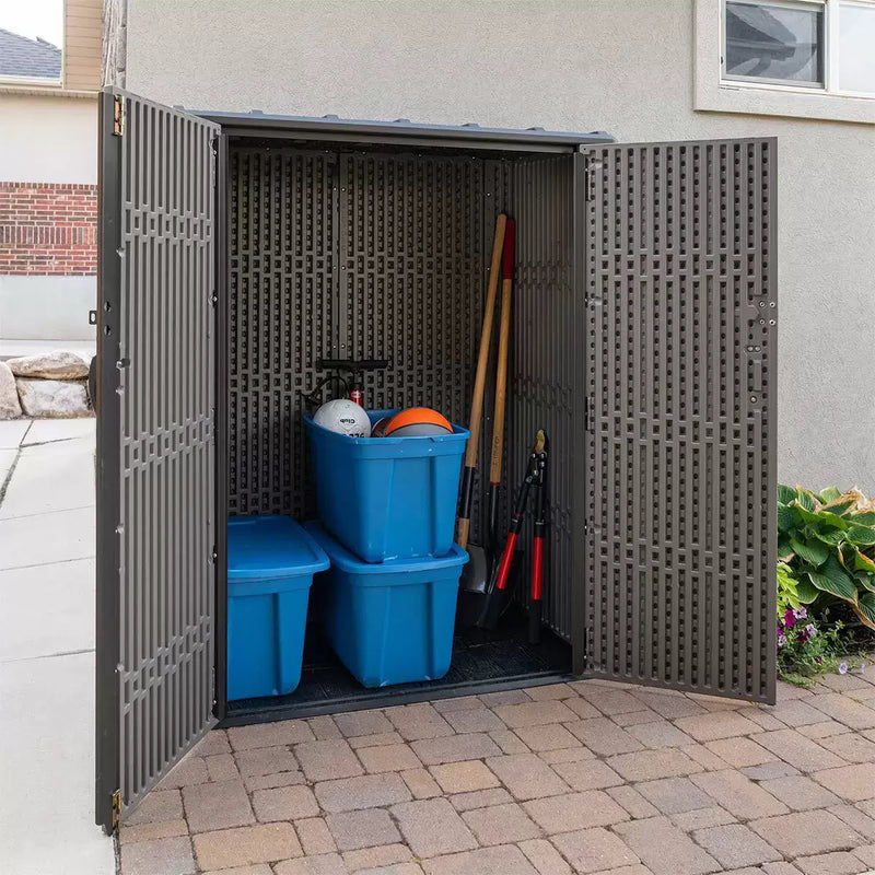 Lifetime 4ft 6" x 2ft 4" (1.4 x 0.7m) Vertical 1,510 Litre Garden Storage Shed