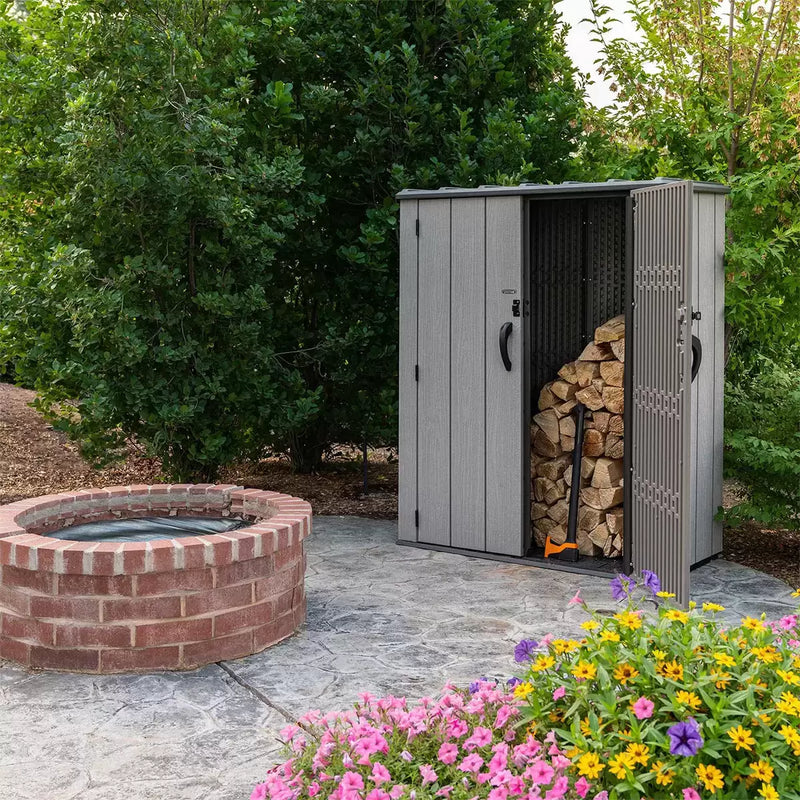 Lifetime 4ft 6" x 2ft 4" (1.4 x 0.7m) Vertical 1,510 Litre Garden Storage Shed