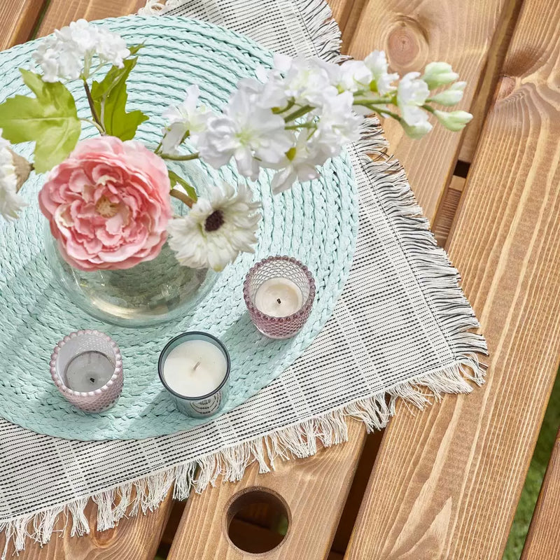 Anchor Fast 8 Seater Pine Wood Picnic Table