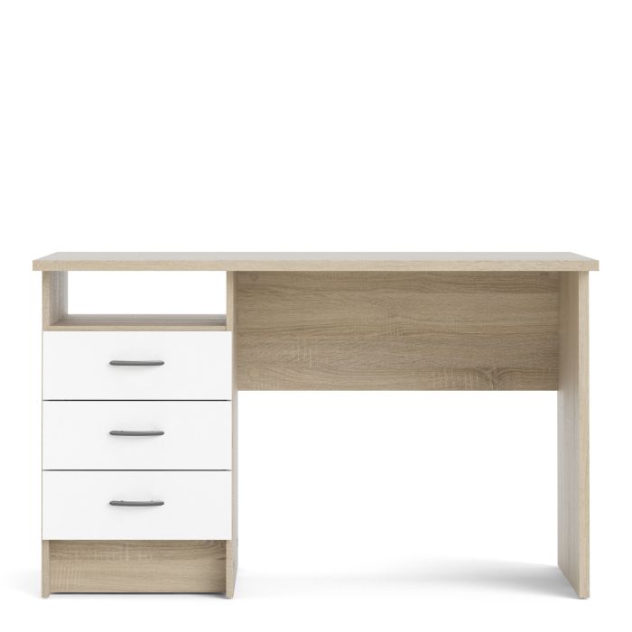 3 Drawer Home Computer Office Desk Table | 1 Storage Shelf Workstation | Large Writing Study Table