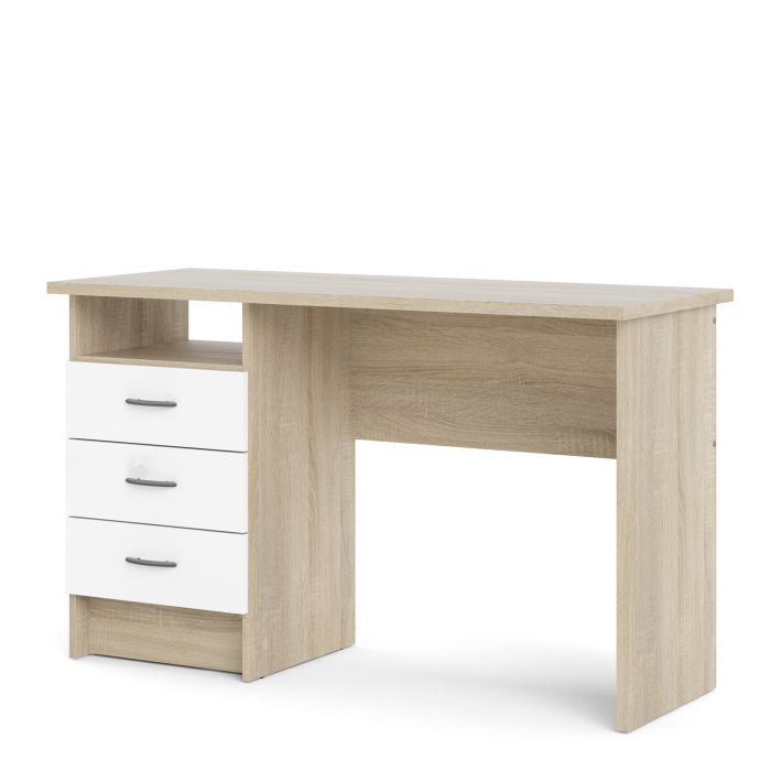 3 Drawer Home Computer Office Desk Table | 1 Storage Shelf Workstation | Large Writing Study Table