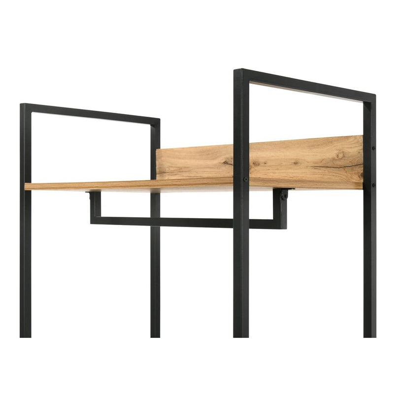 2 Tier Open Wardrobe & 2 Drawers, Coat & Garment Rack Hanging Rail Cloth Rack, Dryer Freestanding Wardrobe For Dressing Room, Bedroom