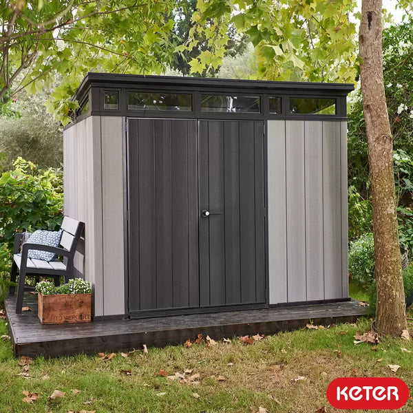 Keter Artisan 9ft 1" x 7ft 2" (2.8 x 2.2m) Outdoor Garden Storage Shed