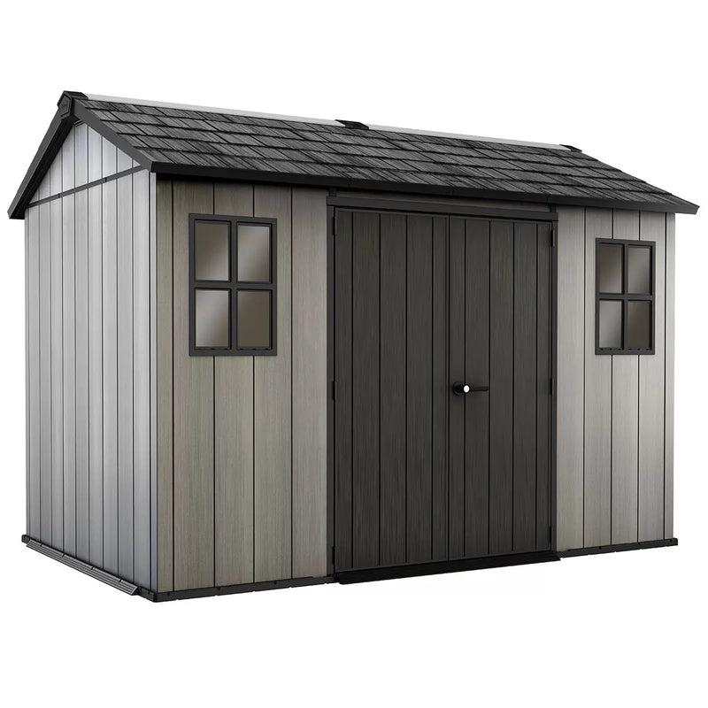 Keter Oakland 11ft 5" x 7ft 6" (3.5 x 2.3m) Outdoor Garden Plastic Shed Storage House
