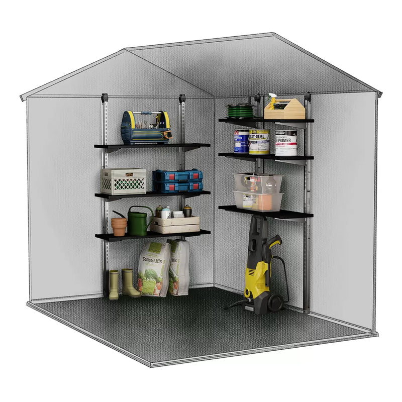 Keter 97cm / 38.1" Shelving Kit in Black