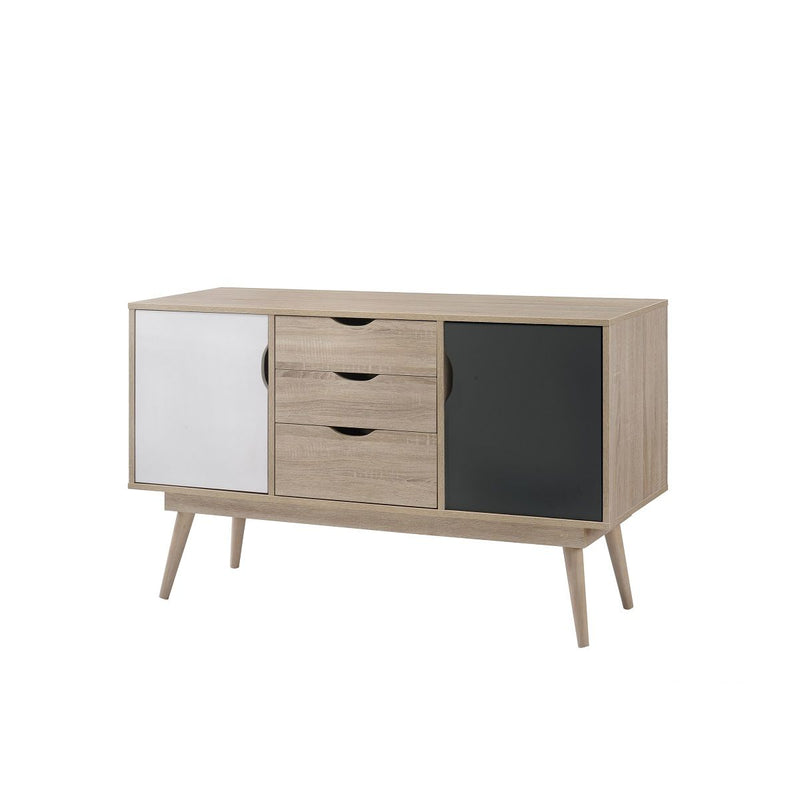 Zinsom Scandinavian Style Sideboard With 2 Doors & 3 Drawers in Oak