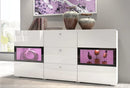 Zinsom Living Room Display Sideboard Cabinet 132cm
