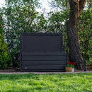 Lifetime 514 Litre Modern Outdoor Garden Storage Deck Box  - Black
