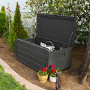 Lifetime 514 Litre Modern Outdoor Garden Storage Deck Box  - Black