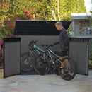 Keter Cortina Mega Store Unit 6ft 3" x 3ft 7" Garden Outdoor Storage Shed For Bikes & Bins