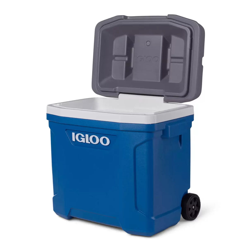 Igloo MaxCold 30QT 28L Large Food Drink Storage Roller ICE Cooler Cool Box