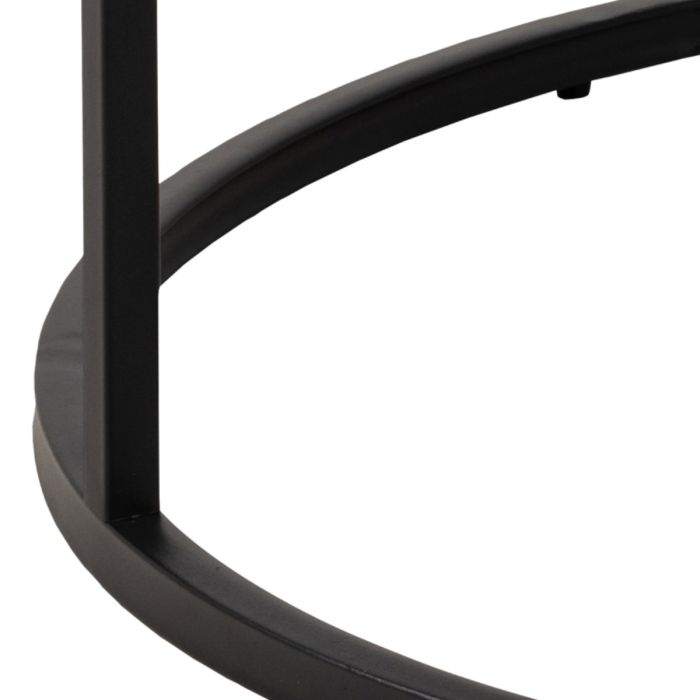 Marble Top Round Coffee Tables l 80cm Sintered Stone High Gloss Tabletop