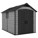 Keter Premier Shed (2.3 x 3.5m) Large Outdoor Garden Storage Shed House for Tools, Tractors, Mowers & Bikes